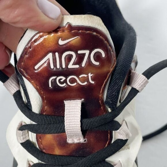 Nike Air 270 React CU4752-100 Sail/Barely Rose/Black Tortoise Shell  Size 8 - Picture 13 of 13